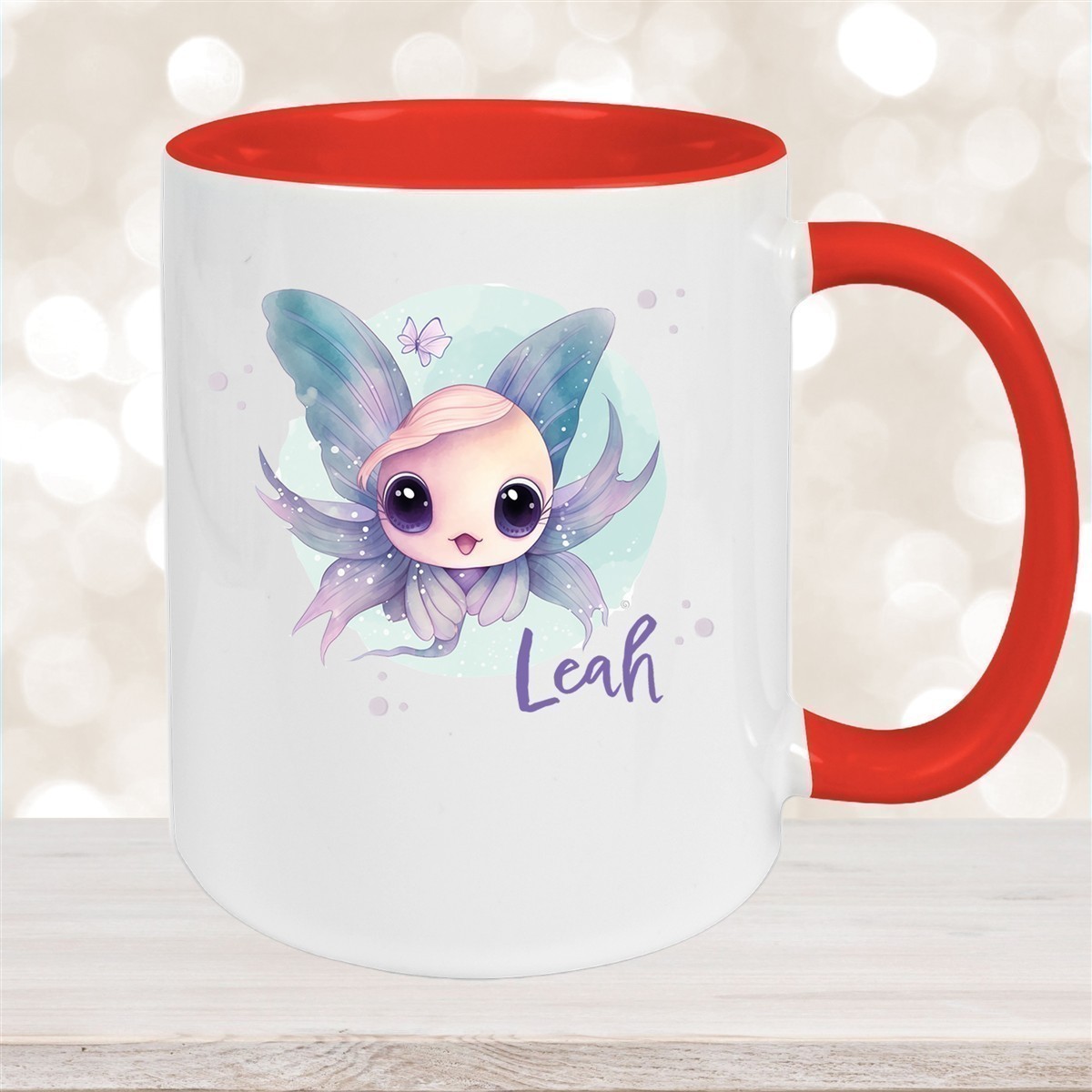 Tasse Wunschname Meerestiere-Fisch #1 Keramik Kinderbecher versch. Farben