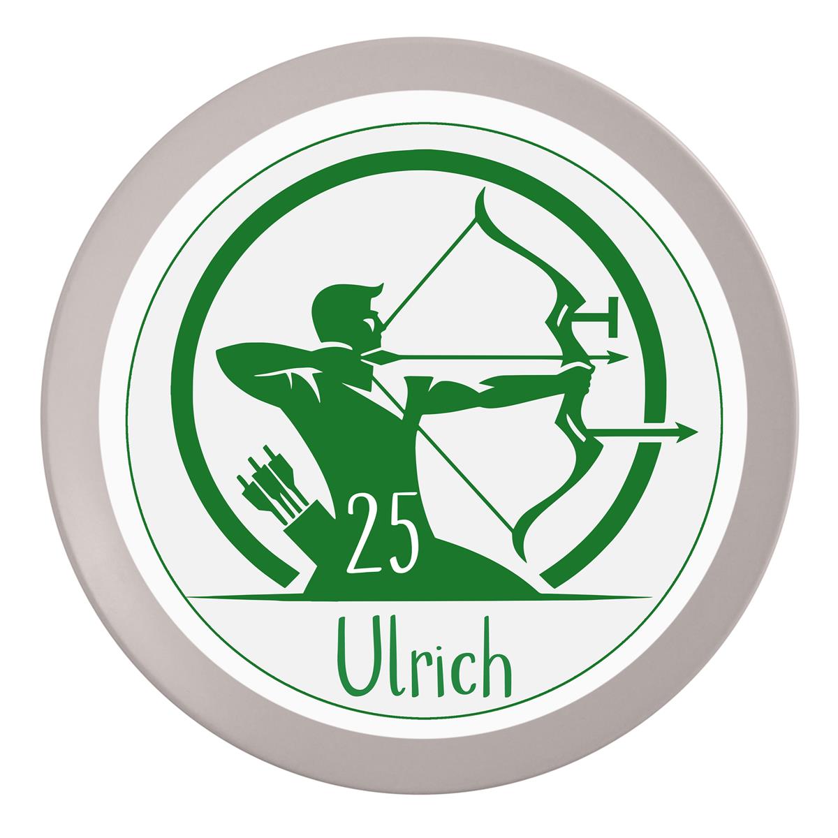 Tortenaufleger Geburtstag Archer 1 Name & Zahl (20cm) Fondant Papier