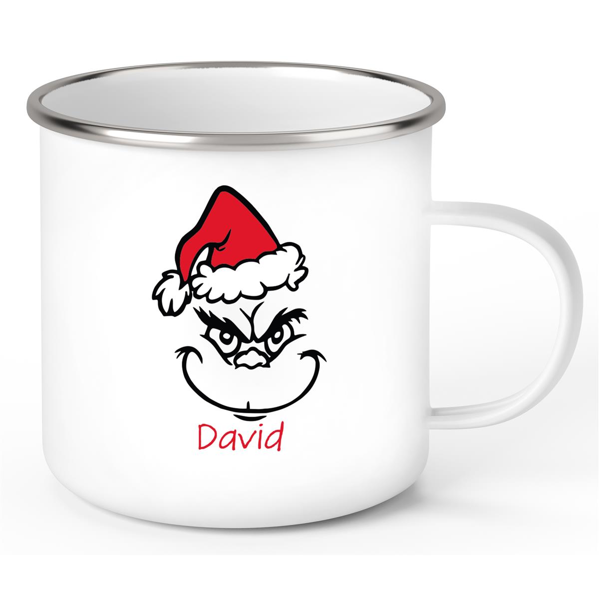 Tasse Wunschname Weihnachten Grinch 11 Emaille