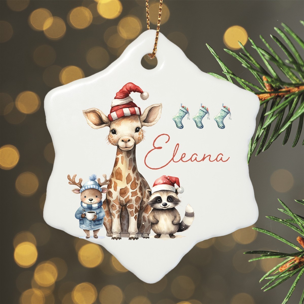 Christbaumanhänger Weihnachten Tiere #1 Ornament Christbaumschmuck versch. Formen