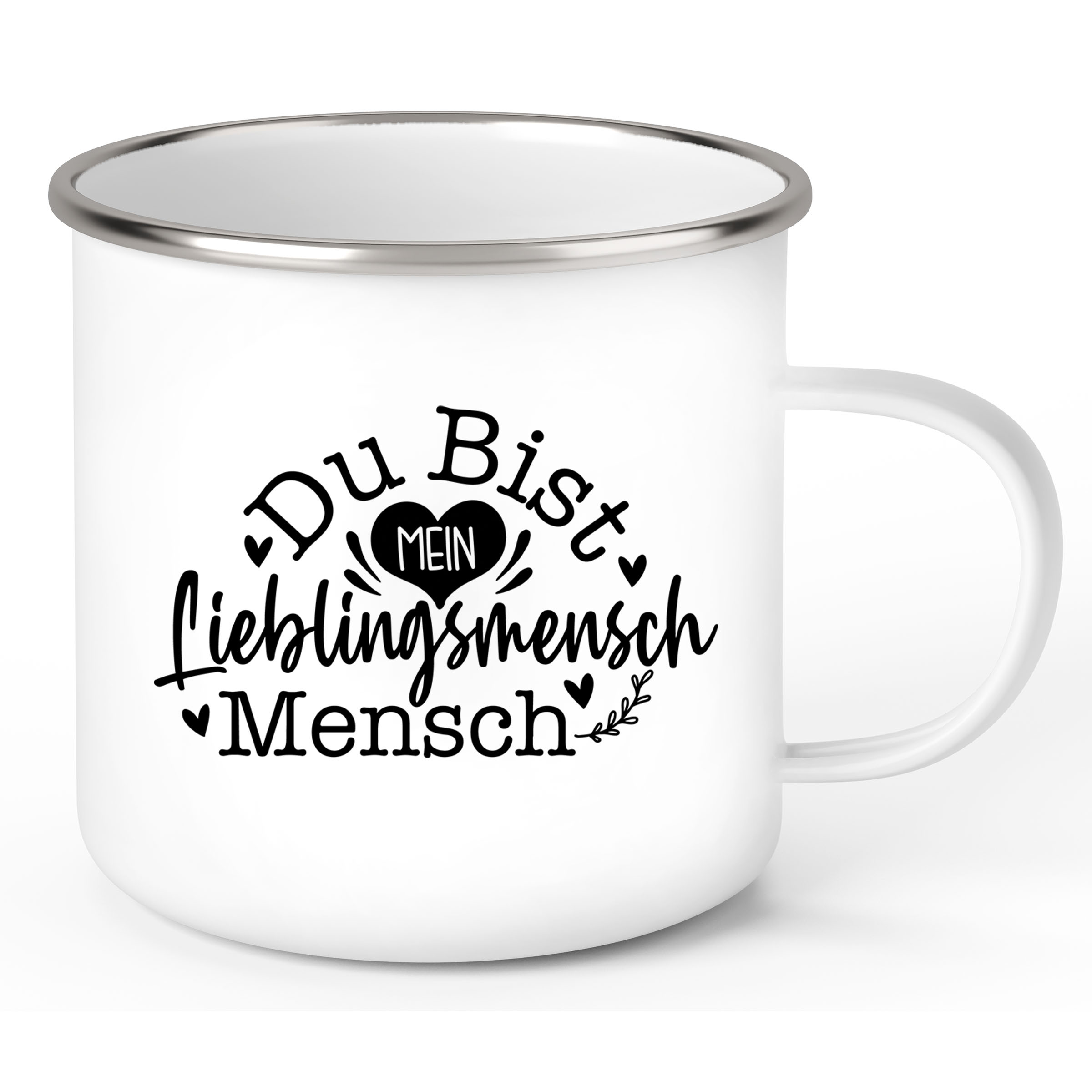 Tasse Spruch Valentinstag 14 Wunschnamen Emaille personalisiert