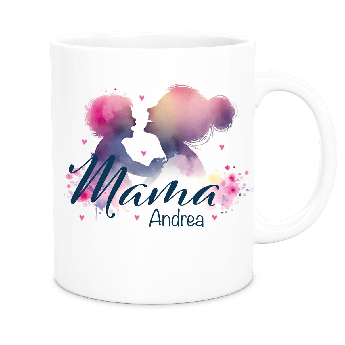 Tasse Muttertag 11 Wunschnamen Keramik Personalisiert versch. Farben